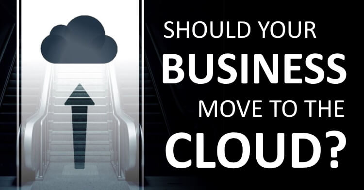 Should your business move to the cloud banner.